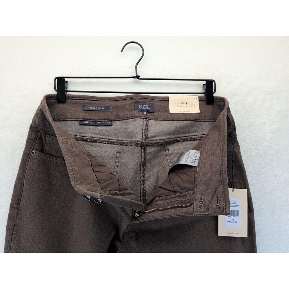 NYDJ Cool Embrace Chloe Capri Hollywood Women's Size 12 Punch Lift Tuck Tech NWT - Picture 10 of 16
